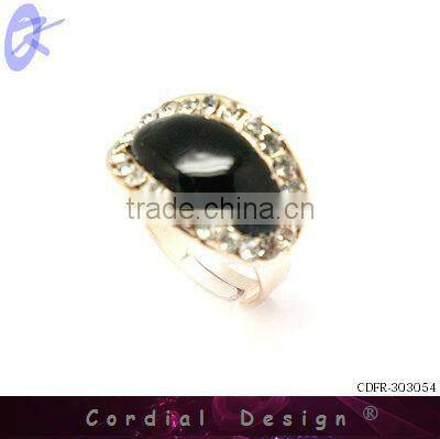 2013 newest fashion oil drip around rhinestone rings