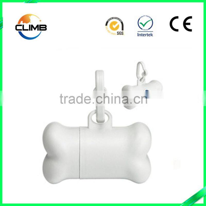 Wholesale Pet Bone Shape Waste Bag Carrier Holder Case Dispenser Biodegradable Dog Poop Pick Up Bags