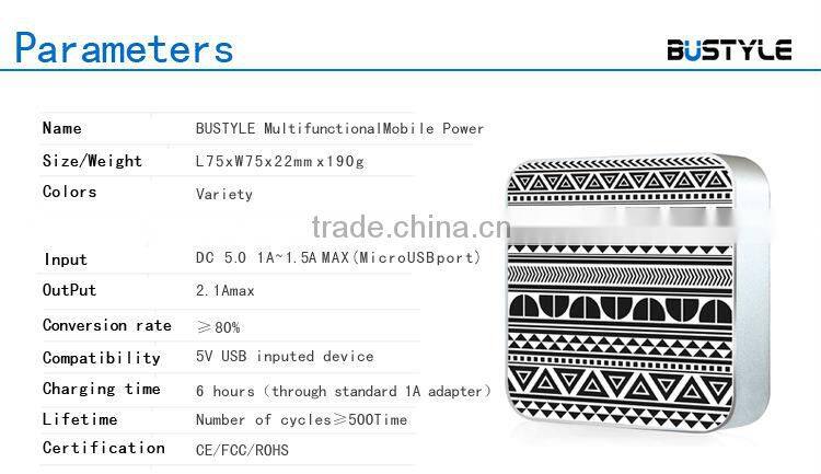 S-zone ODM power bank with aztec design