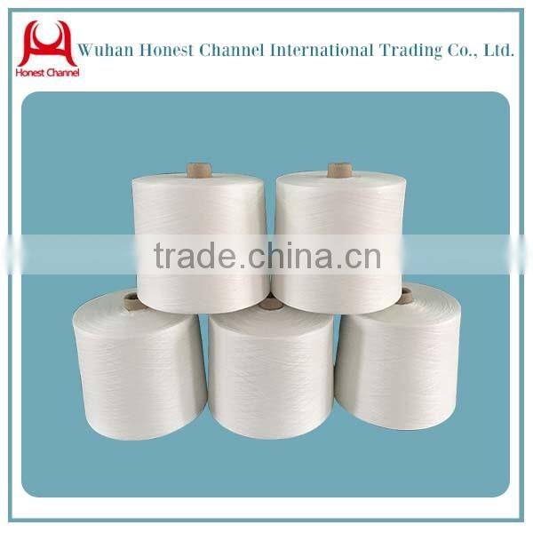 Spun polyester50/2 raw white sewing thread