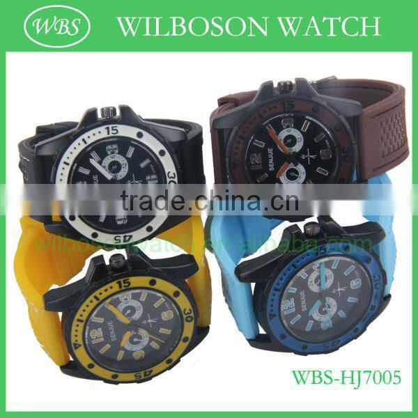 Candy silicon watch with stainless steel buckle