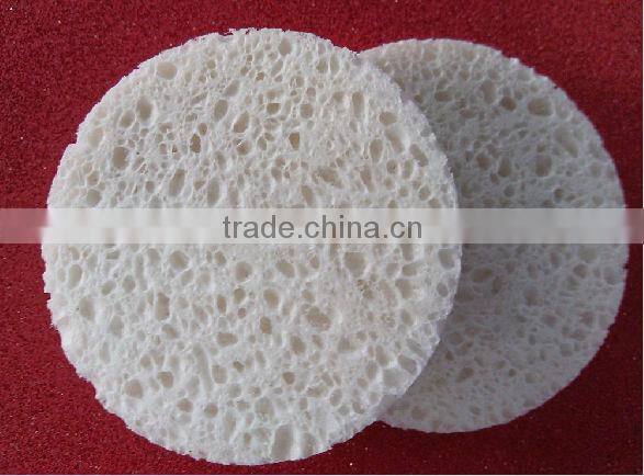 wet natural cellulose sponge with cleaning pad kitchen cleaning