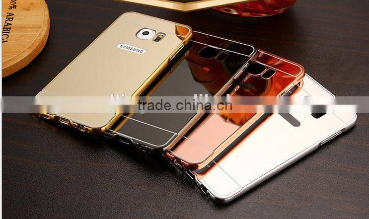 For iPhone 6/6s Gold Plating Aluminum Case With Metal Bumper