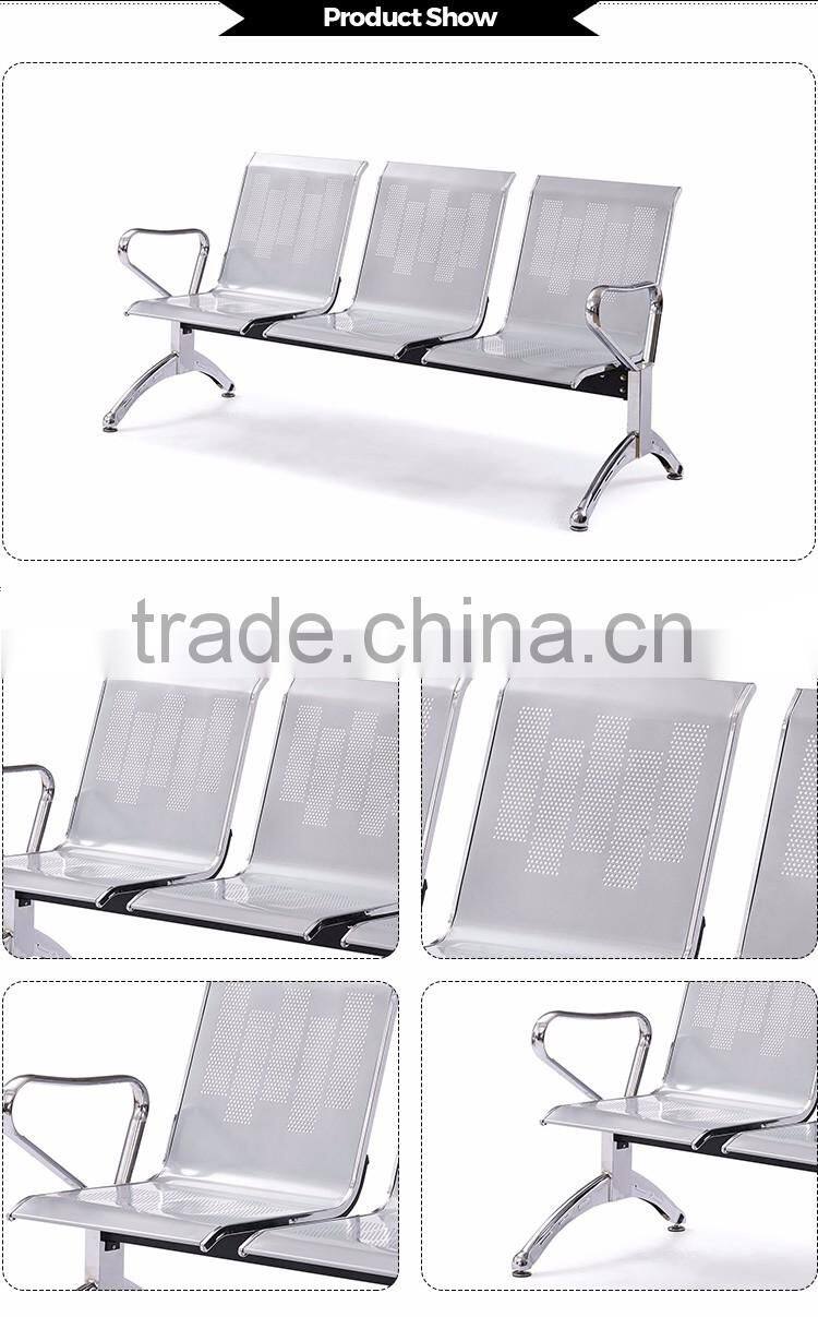 AC002 Steel 3-seater bank waiting chair