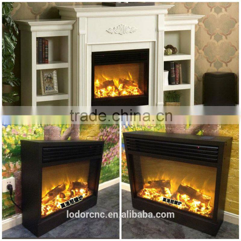 Q-01metal english style fireplace with remote control
