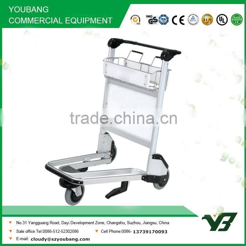2015 New best selling 3 wheels aluminum alloy airline trolley with brake (YB-AT02)