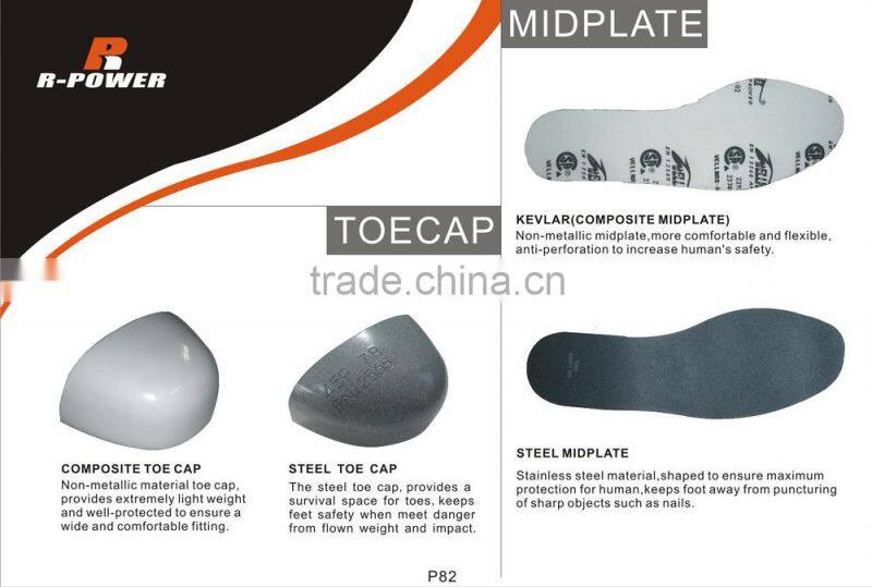 Genuine cow leather safety work shoes S1P with CE certificate R327