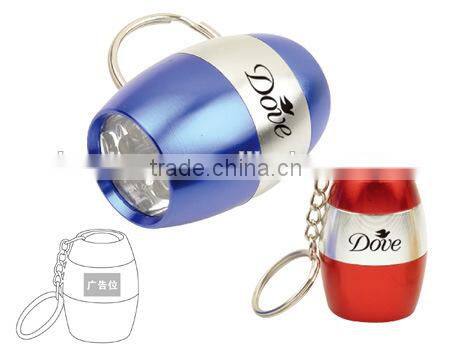 Factory direct sales of high quality keychain with LED light flashlight