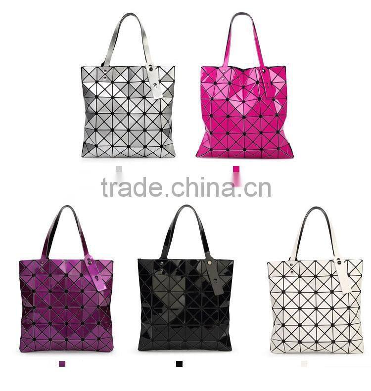 2016 Fashion Japanese Diamond Checks Series Quality PU Lady Handbag China Wholesale