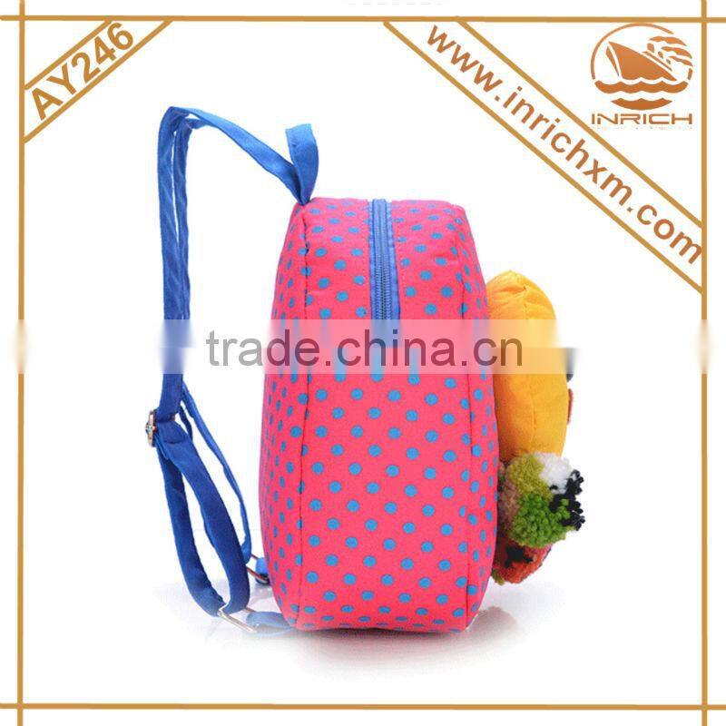 2016 Kindergarten 3D Cartoon Child School Bag for kids