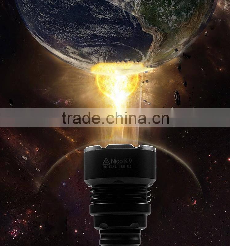 Excellent factory directly xml u2 18650 rechargeable battery torch flashlight
