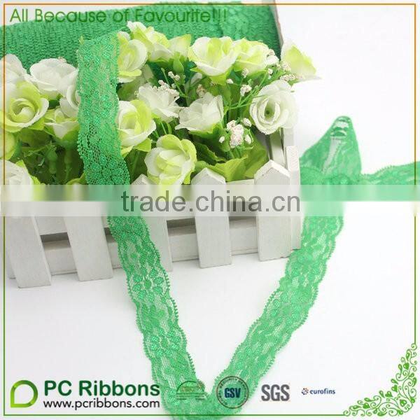 1" Wholesale green elstic lace, lace choker DIY