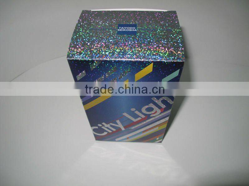PET/OPP hologram laminated paper packaging box
