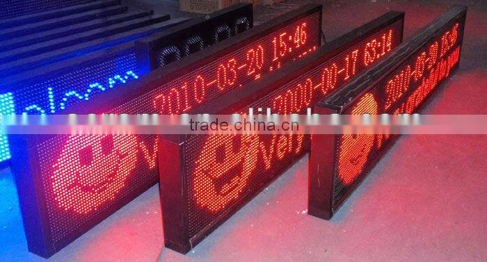 Mexico---programmable billboards screen signs Sports stadium perimeter LED P10mm display message board panel