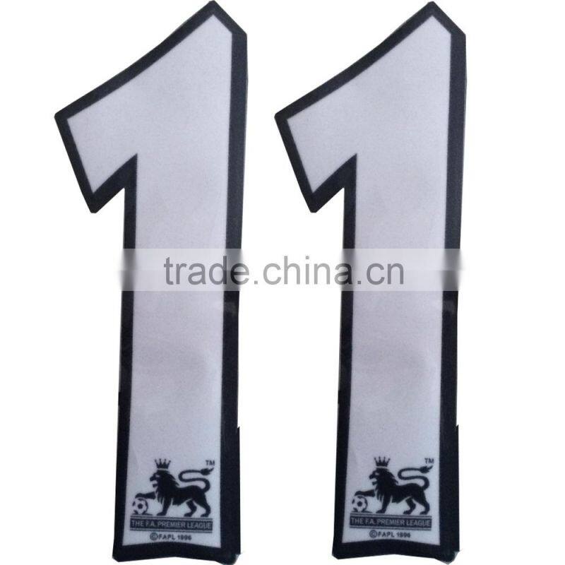 flock heat transfer paper Number print for jersey soccer hockey iron on trans fers number stickers