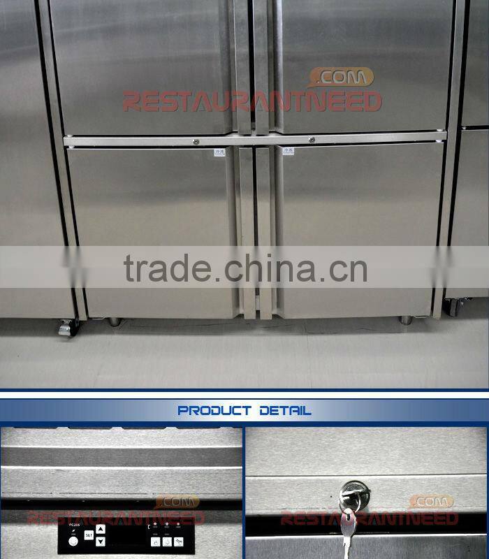 R021 Fancooling 4 Door Commercial Refrigerator / Deep Freezer