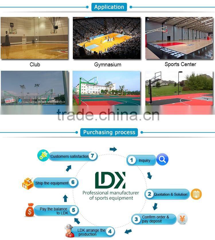 Sports facilities electric hydraulic basketball stand for competition