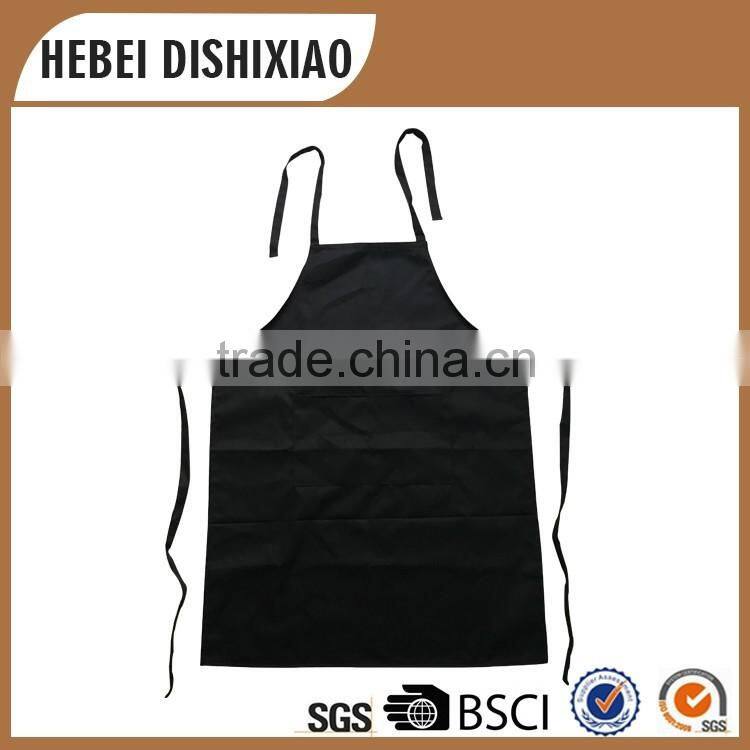 Wholesale cheap price 100 cotton twill black apron
