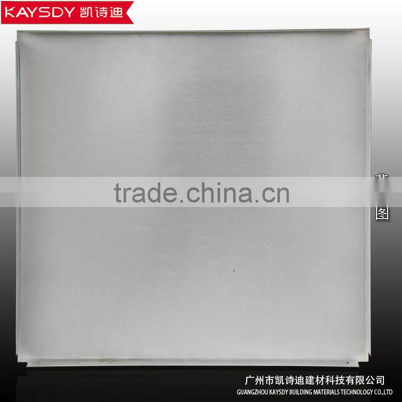 grate lay-in square aluminium suspended panel,decorative false ceiling panel perforated