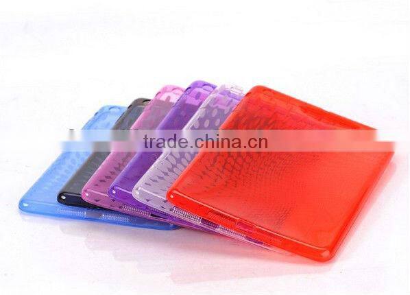 for ipad 2/3/4 soft tpu shell, high quality(FDA, BV , ISO report )