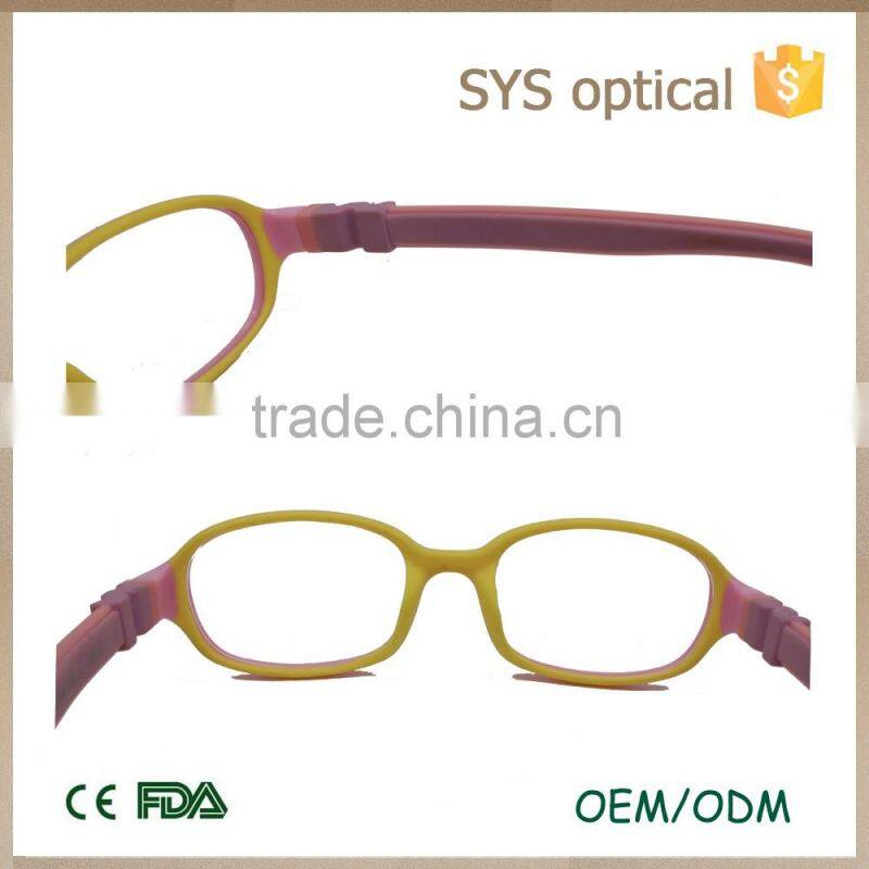 Novelty eco_freindly glasses pink color girls prefer beautiful baby optical frame