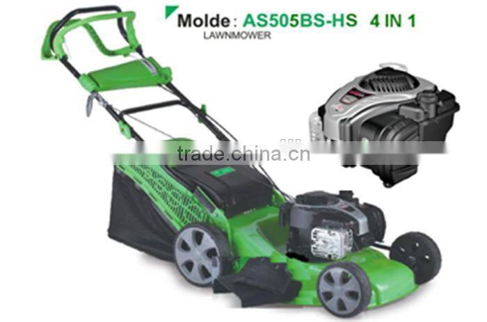 4 IN 1 gasoline lawnmower with 140cc 20' Self-propelled Garden Tools steel lawnmower