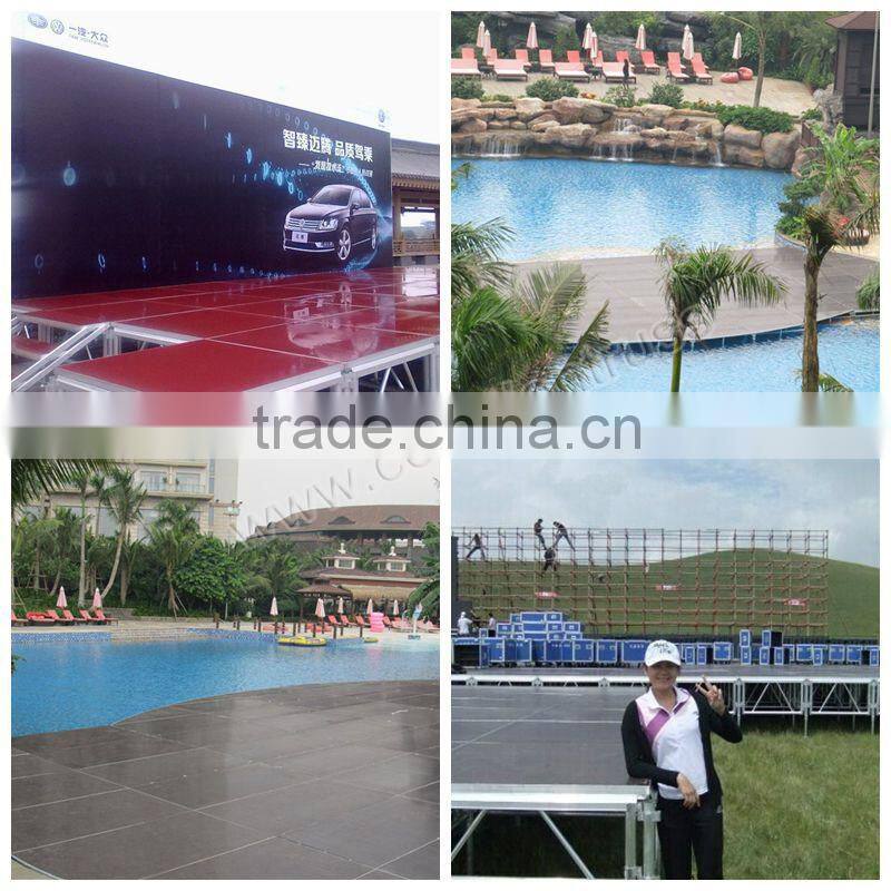 Easy Install Aluminum Wedding Stage/Glass Stage/ Acrylic Stage