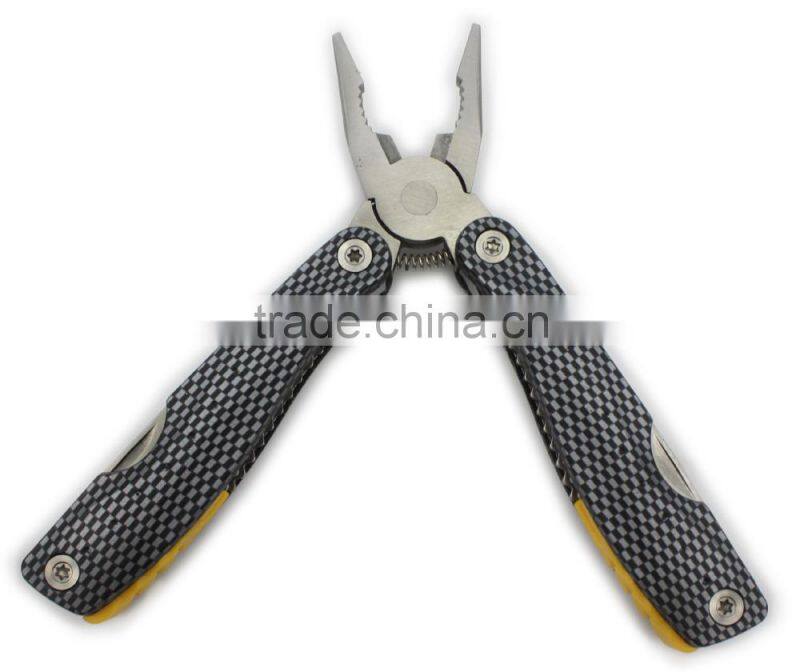 Aluminum Camo Handle Multi Tool Pliers with Saw Nail File bottle opener