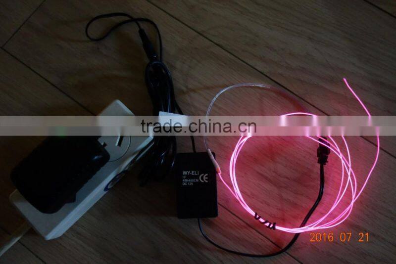 AC110V-240V Flash INVERTER"Polar light 2"OD:2.2mm Purple EL WIRE