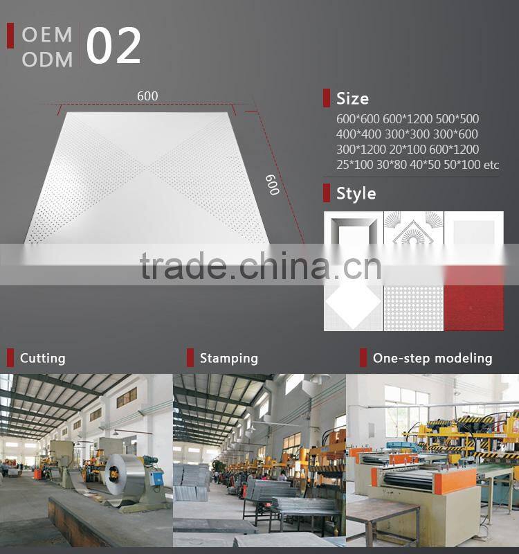 Aluminum perforated false ceiling tiles wholesale 60X60