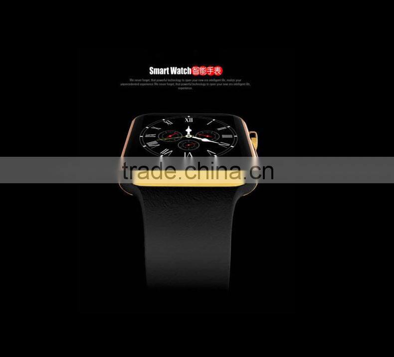 New design k8 smart watch 2015 bluetooth android 4.4 with SMS , FM , gps , gprs , wifi , camera With 1.54 inch Screen mt6572 3G