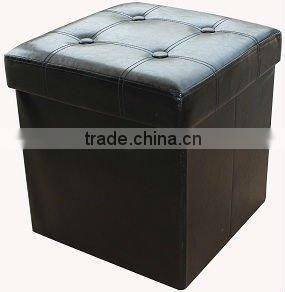 Cheaper!! Green suede foldable storage stool