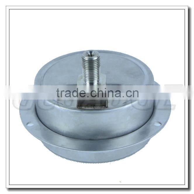 High quality 100mm all stainless steel back lower connection high pressure gauge with flange