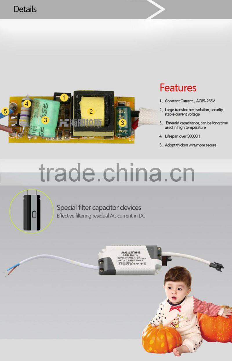 AC100-240V Constant Current Power Supply 300mA LED Driver