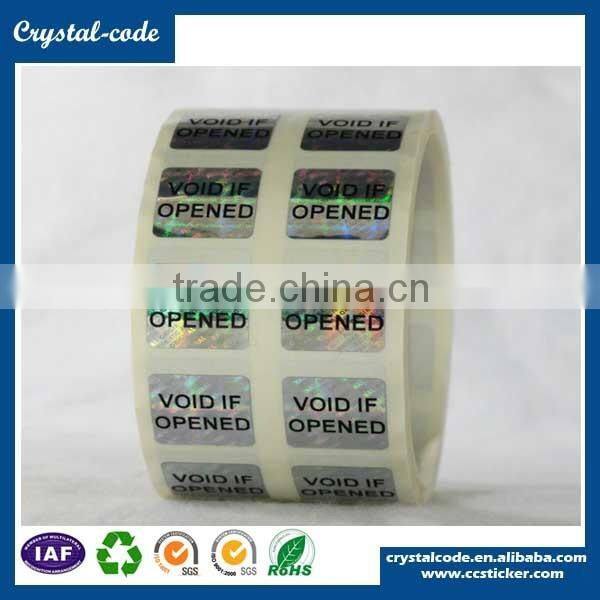 Custom logo 3d honeycomb pattern hologram sticker