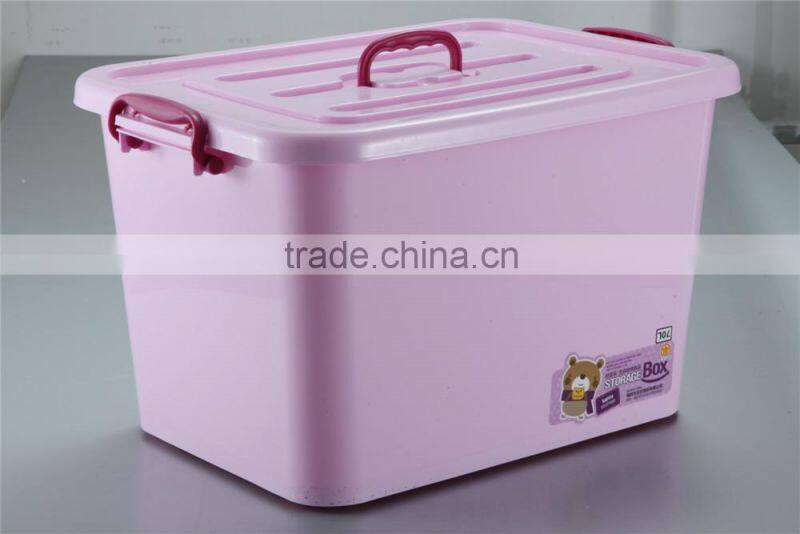 2014 New Design PP Multicolour Plastic Storage Box With Wheels.For Colthes Or Magazines Or Toys.Storage container