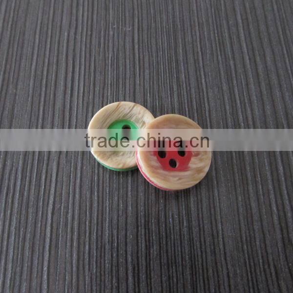 Special Technich Made Wooden Color Plastic Button