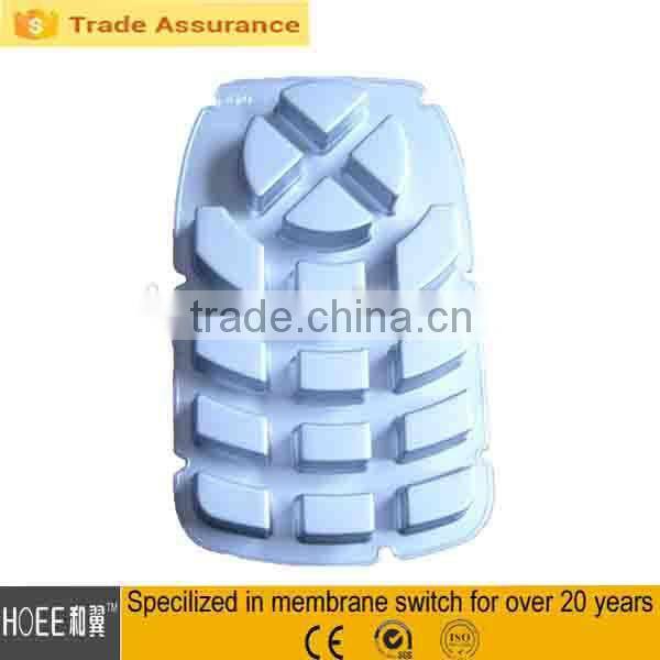 OEM Embossed Tactile Silicone Switch Rubber Overlay Panel