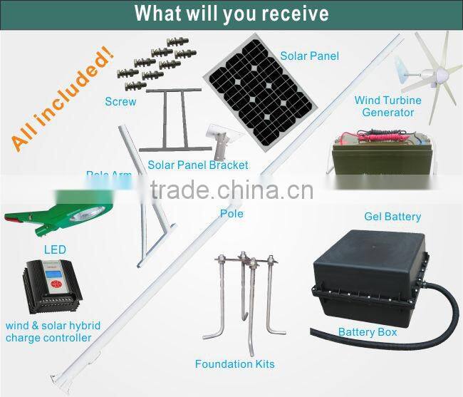 Wholesale Price Die-Casting Aluminium Body solar power street light wind