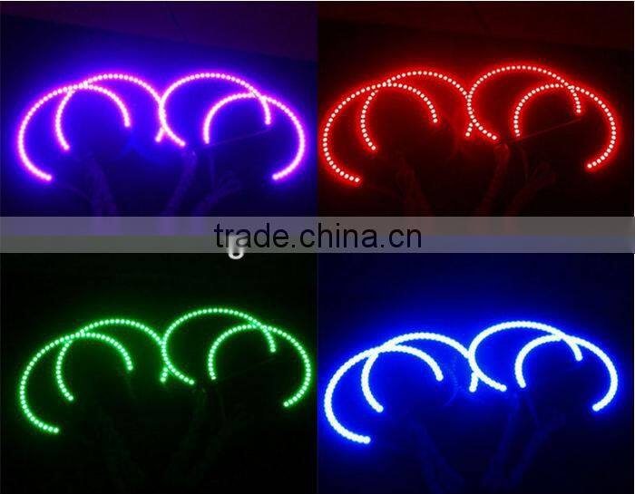 131MM& 145MM Color changing RGB angel eyes 9-16V DC 35W high power super bright E46 no project angel eyes ring 16colors
