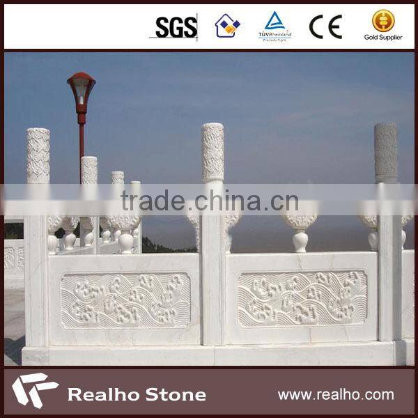 pure white marble stone column and pillar for decoration