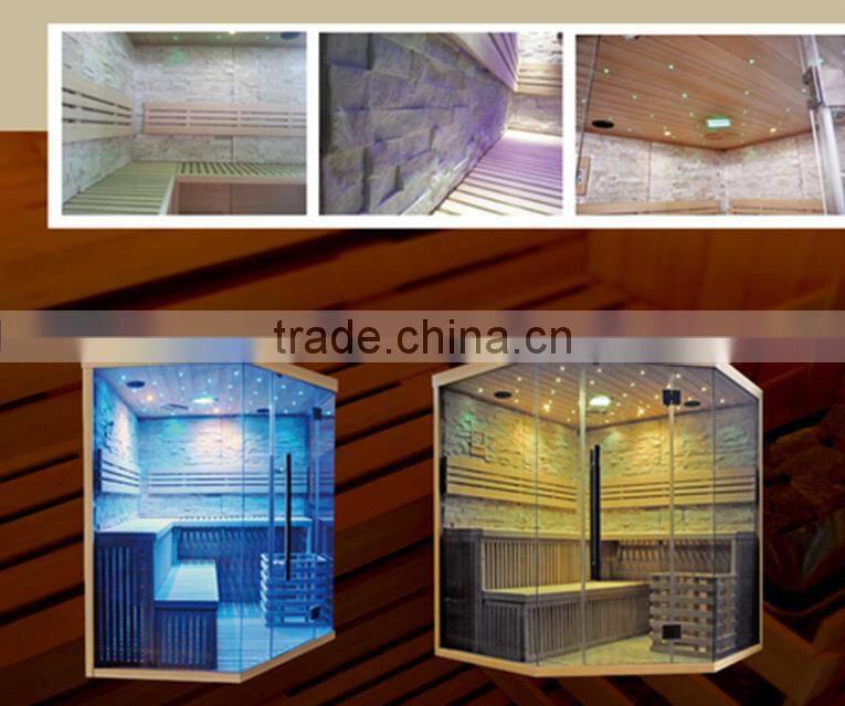 Conventional Hot Air Sauna, Personal Steam Sauna with Rock Walls (CE/ISO/TUV/FSC/ETL/RoHS)