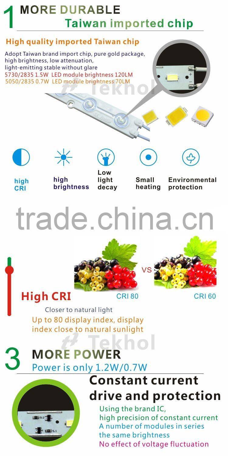 7515 led module with waterproof 67 and 3 years warranty,CE and RoHs certification