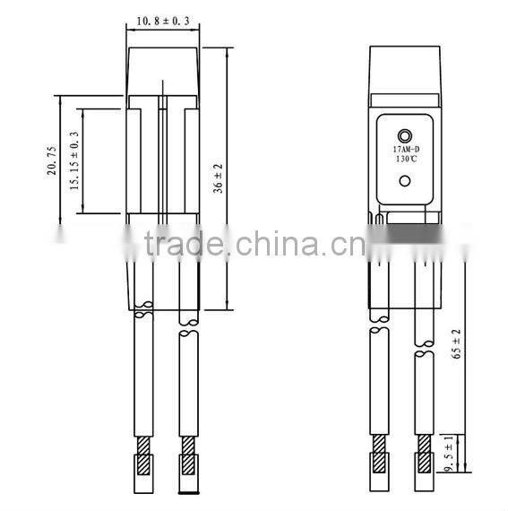 17AM thermal protector,bimetal thermal protector,thermal overload protector switch