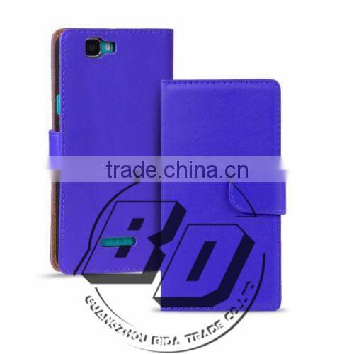 Extrem Hot selling Plain PU Leather Flip Wallet case For All Wiko Models mobile phone case cover