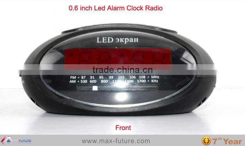0.6 Inch LED digital Clock Radio,Alarm Clock Radio AM/FM