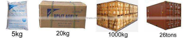 SCA1 25-40 Celsius High range Soundless Chemical Rock Splitting Agent (CRSA)