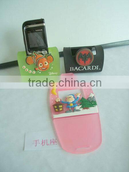 special design cartoon foldable rubber mobile holder