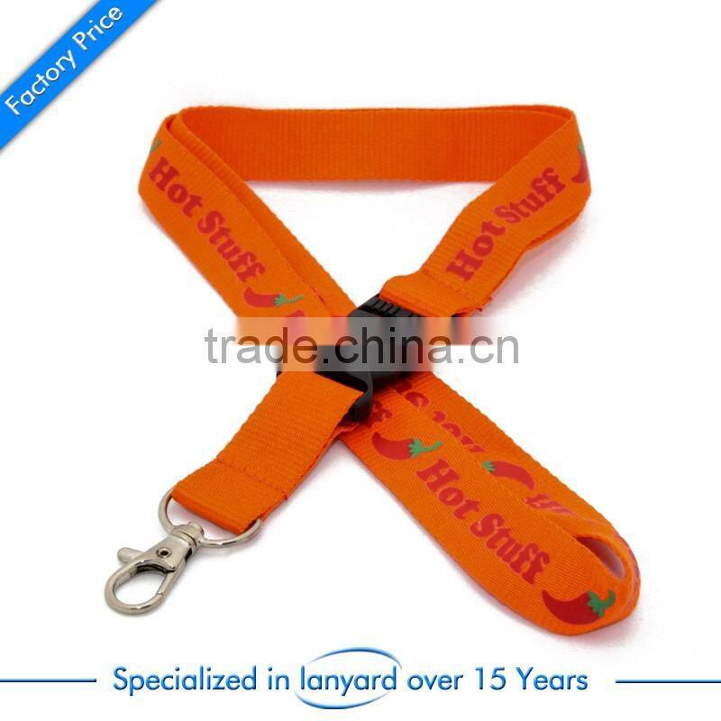Wholesale custom thin college lanyard