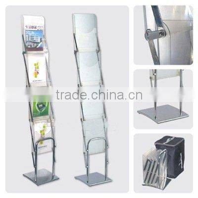 a4 metal brochure holder display shelf